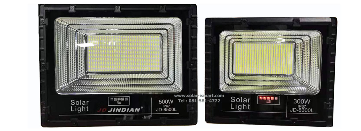 คลิ๊กดูรีวิวสินค้าไฟถนนโซล่าเซลล์ รุ่น Top ขนาด 150w JD-A300 jda300