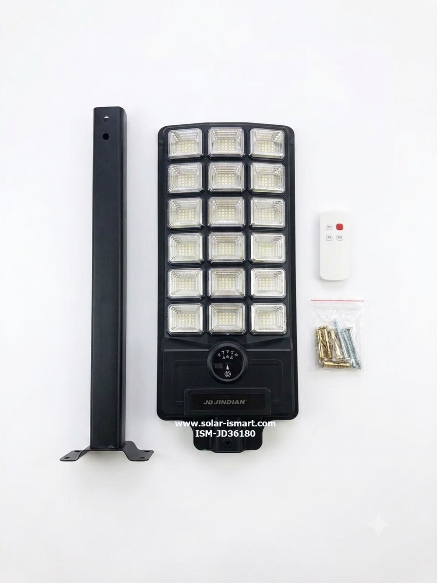 ไฟถนนโซล่าเซลล์ JD-36180 12,000W ของแท้