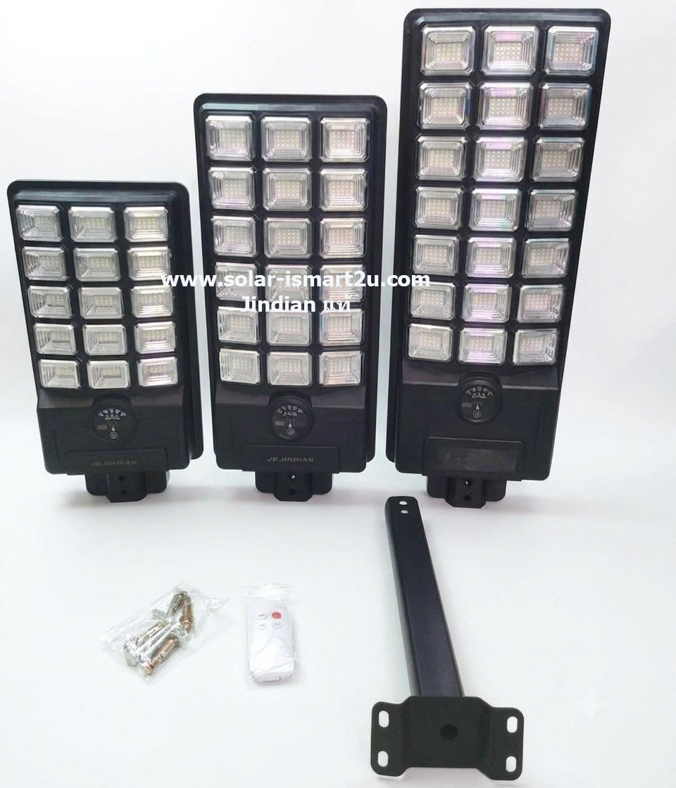 ไฟถนนโซล่าเซลล์ JINDIAN รุ่น JD-37210 ขนาด 15,000W